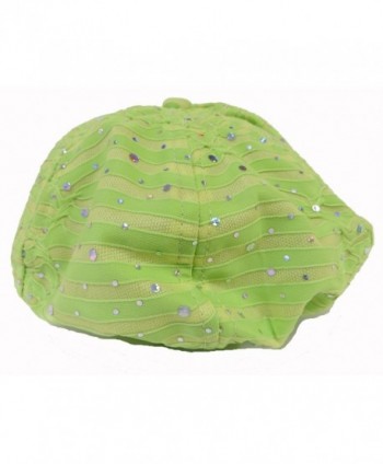 Sparkle Glitter Newsboy Lime Green in Women's Newsboy Caps