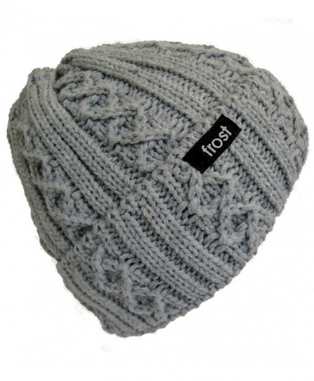 Frost Hats Women Girls Winter Hat Warm Winter Beanie M2013-340 - Gray - CO11E05W461