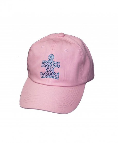 Blue Autism Walk 100% Cotton Baseball Hat 3 Colors Available - Pink - CY11L9K1ERZ