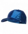 Ladies Glitter Baseball Cap - Blue - CX12ENSCV5D