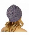 SERENITA Unisex Multicolor Beanie Purple in Women's Skullies & Beanies