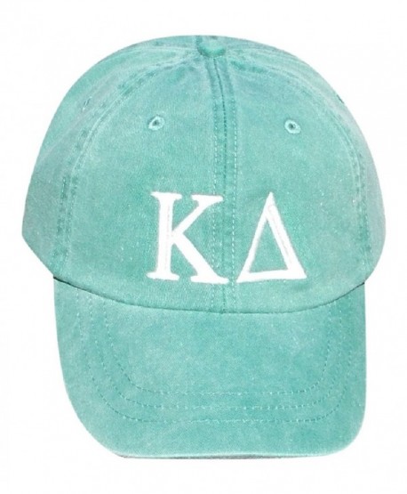 Mega Greek Womens Kappa Delta Baseball Cap - Green - C811WK0P9FB