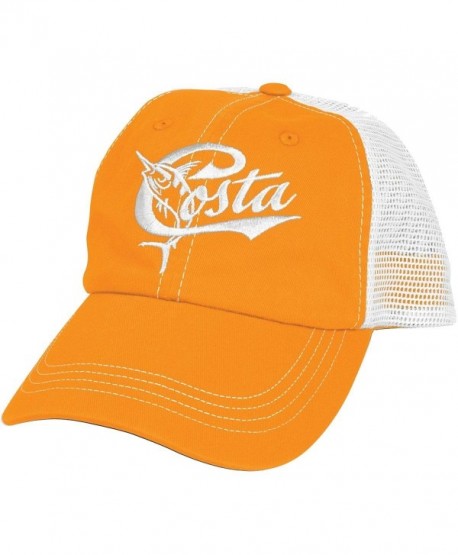 Costa Del Mar Retro Trucker Hat with Snap Closure - Orange/White - CE11IA5I1T5