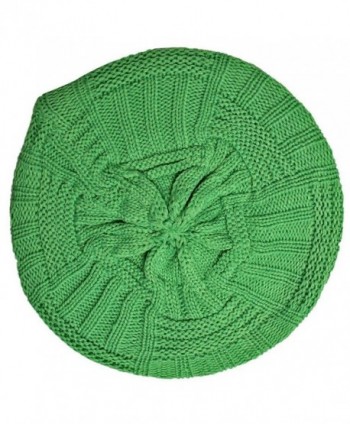 Neon Green Slouchy Knit Beret