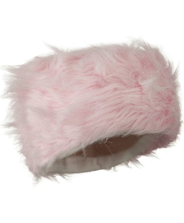 Woman's Faux Fur Bucket Hat - Pink W28S62B - CB11C0N7N61