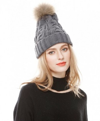 Lovful Womens Winter Pompoms Beanie in Women's Skullies & Beanies