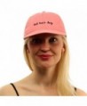 Everyday Bad Hair Day Washed Cotton Baseball Sun Visor Cap Dad Hat - Coral - C017Z4MR5KE