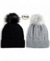 Newbee Fashion Winter Beanie Stylish - 2 Pack-black & Gray - CC180UEA6MC