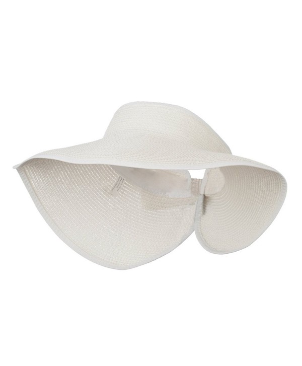 UPF 50+ Bow Closure Roll Up Visor - White W39S33D - CG11E8U6GWL