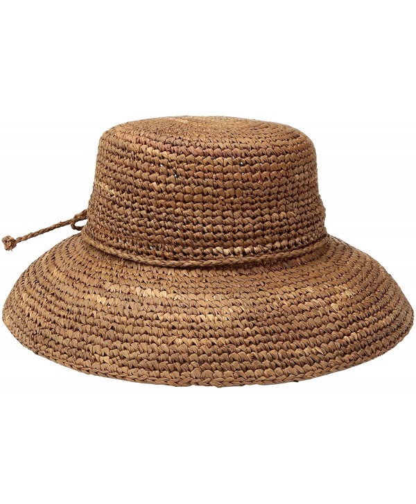 San Diego Hat Company Women's Crochet Raffia Hat - Rust - CG115UF2CZX