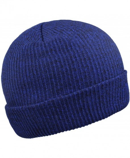 Beanie Hats Stocking Cap Lightweight Knit Hat Warm Beanies for Men and Women - Royal Blue - CN187AI54Z5