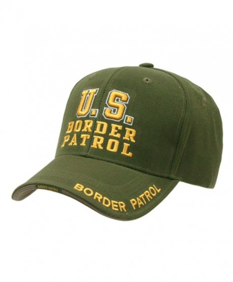 US Border Patrol Officer adjustable baseball cap green & yellow - C7112BWD0F9