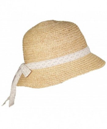 Victoria Natural Raffia Womens Cloche