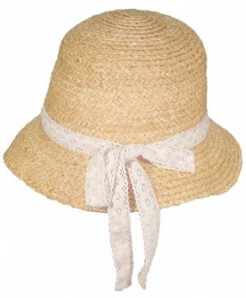 Victoria Natural Raffia Womens Cloche in Women's Sun Hats