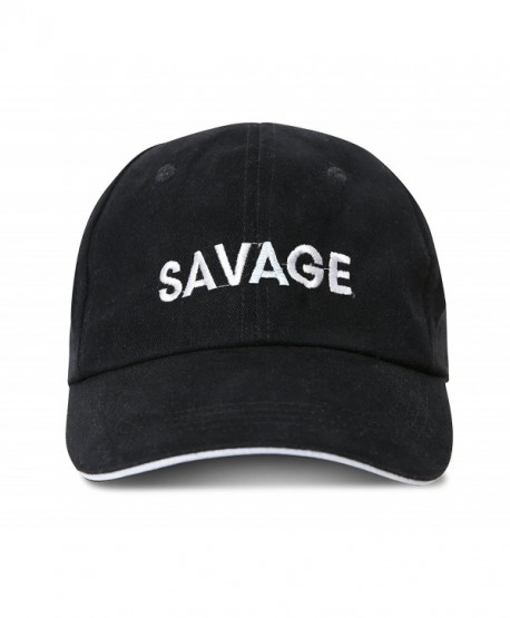 speloop Savage Embroidered Brushed Cotton Adjustable Cap Dad Hat - CI187R0A873