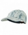 Rhinestone and Lace Baseball Cap - Blue - C511VLHM4JX