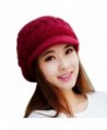 Orangesky Women Skullies Beanies Knitted Hats (Red) - Red - CI1299G1MLX