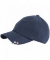 RaOn B201 Cotton Punk Silver Ring Piercing Rock Basic Ball Cap Baseball Hat Truckers - Blue - CH12N5PAGE8