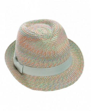 NYFASHION101 Womens Multicolor Weaved Trilby