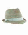 NYFASHION101 Womens Multicolor Weaved Trilby in Women's Fedoras