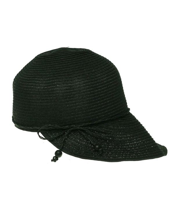 August Hats Women's Shore Thing Framer Hat Visor One Size Black - CH125W8G9ZL