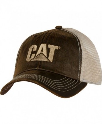 Cat Brown Waxy Mesh Cap - CU12N2ECM8E