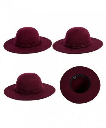 Siggi Woman Winter Fedora Burgundy in Women's Fedoras