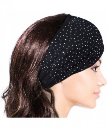 Sparkling Rhinestone Dots Elastic Headband in Women's Headbands in Women's Hats & Caps