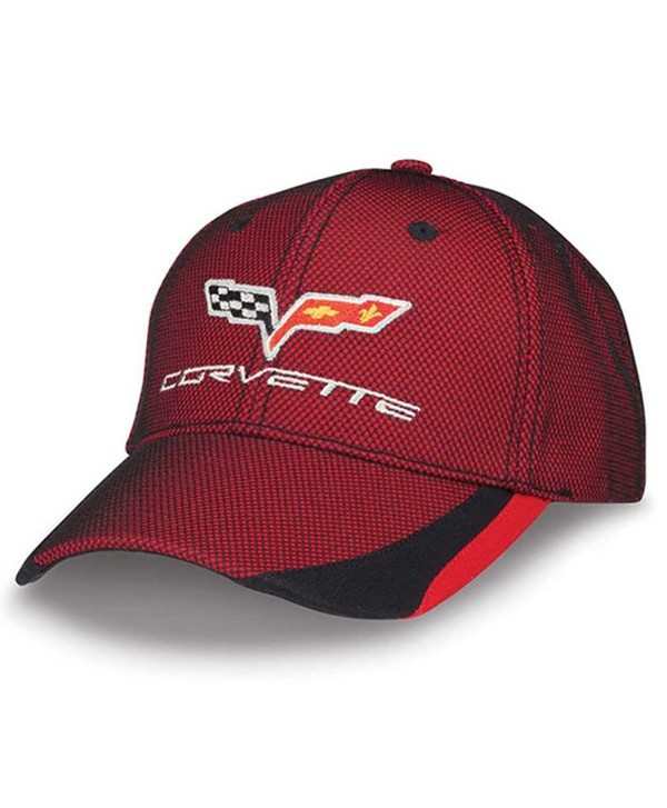 Black & Red Pique Mesh C6 Corvette Cap - CK182HWGEI0