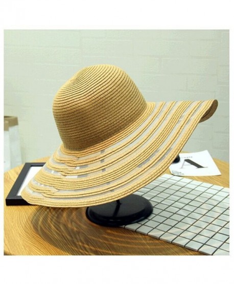 orota beach hats for women&ladies wide brim hats sun hat womens floppy straw hat - kaiki - C112FBHQ4Q7