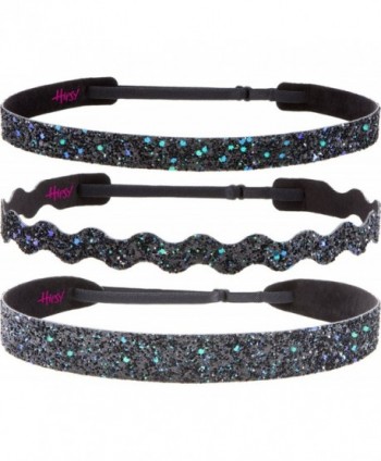 Hipsy Adjustable Glitter Headband Peacock