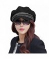 SIGGI Wool newsboy Cabbie Beret Cap For Women Beret Visor Bill Hat - 69214_black - CG128KSFH2L