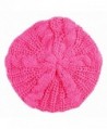 SUNYIK Beanie Hat-Winter Knit Slouchy Baggy Tam Skull Beret Cap - Fuchsia - CE11T05DTID