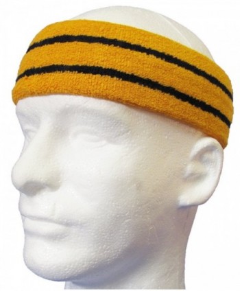 Couver Golden Basketball Headband Stripes