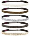 Hipsy Womens Adjustable Glitter Headband