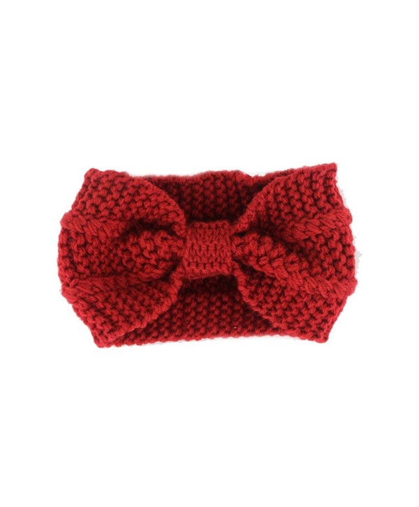 Sporealth Headband Warmer Headbands Knitted - Red - CN12NYYQQ09