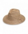 Wallaroo Women's Victoria Fedora Sun Hat - 100% Poly-Straw - UPF50+ - Mixed Camel - CS11QIBTESB