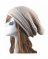 YANG-YI Hats for women- Knit Winter Warm Women Hip-Hop Beanie Hat Baggy Unisex Ski Cap - Beige - CG1886W3R8U