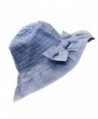 Song Bowknot Women Floppy Sun Hat Foldable Wide Brim Summer Beach Cap Visor - Navy Blue - CL17YOO4U0K