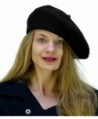 Black Wool Beret Parisian CoverYourHair in Women's Berets