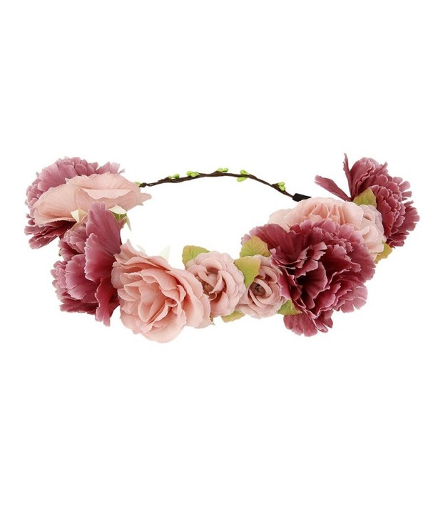 Tinksky Flower Wreath headband Floral Garland Crown Hair Accessories for Wedding Anniversary Party - CW12K8H6695