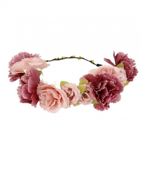 Tinksky Flower Wreath headband Floral Garland Crown Hair Accessories for Wedding Anniversary Party - CW12K8H6695