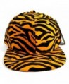 Orange & Black Tiger Print Snapback - CB11VXEVSYV