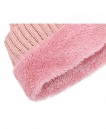 Womens Luxurious Pompom Winter Beanie