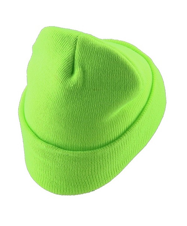 Classic Safety Cuff Beanie - Fluorescent Green - CI112WHUXET