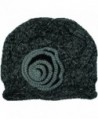 Black Beautiful Crochet Knit Beanie in Women's Skullies & Beanies