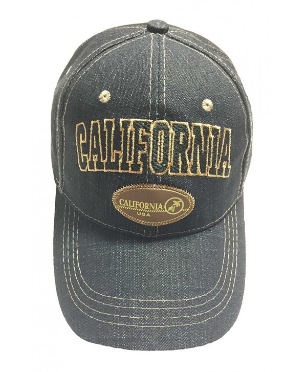 Aesthetinc California Denim Black Baseball Cap - CC11WS35FE5