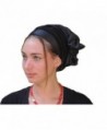 Sara Attali Design Tichel Full Hair Covering Snoods Lovely Turban One Size - Black - CK124FRXD0T