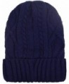 Cuff Beanies For Men Women Fleece Lined Skull Beanie Hat Ski Hats Winter Knit Cap - Navy - CQ1884LM7CU