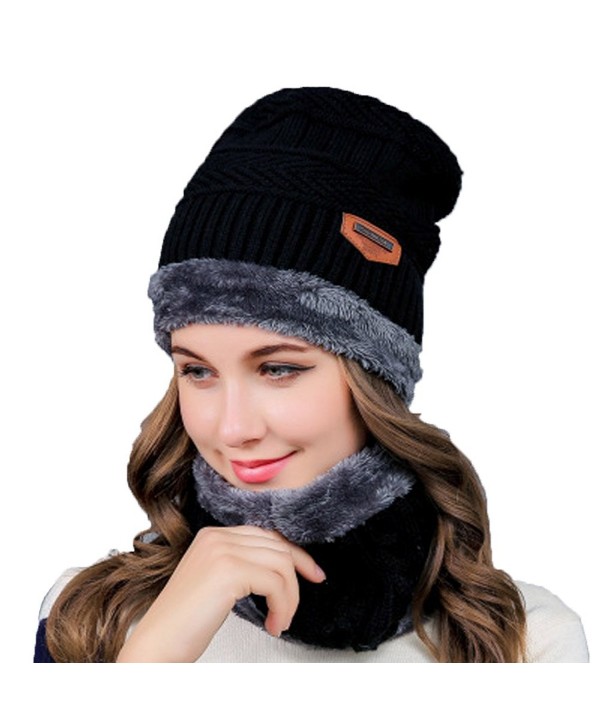 Womens Slouchy Beanie Winter Hat Knit Warm Chunky Beanie Snow Ski Skull Cap - CN18840XQY2
